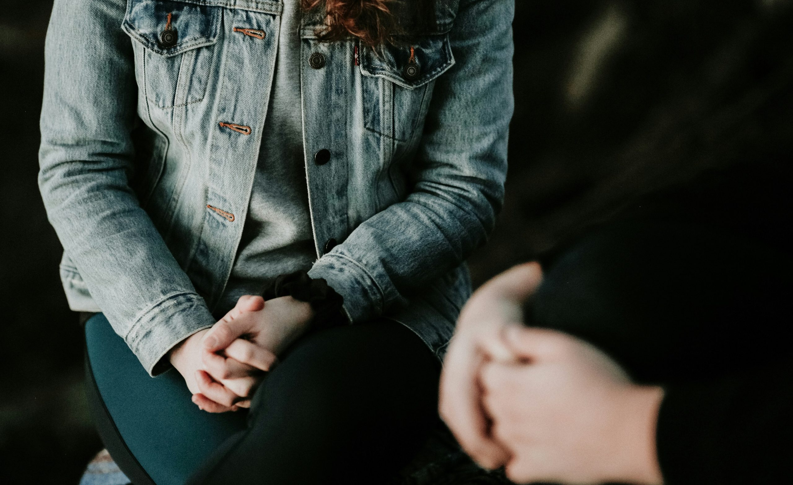 person attending a therapy session